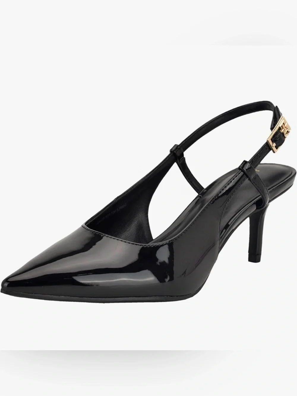 Tommy Hilfiger Black Patent Cerizza Pointed Slingback Pump